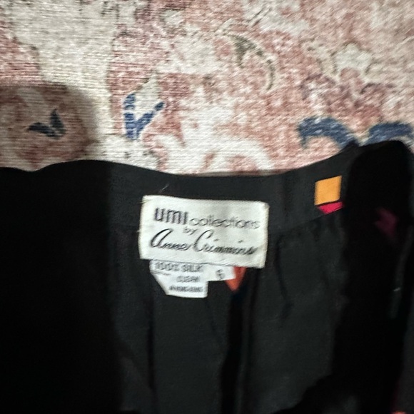 Vintage 80s UMI Geometric Patterned Black Skirt - Picture 4 of 4